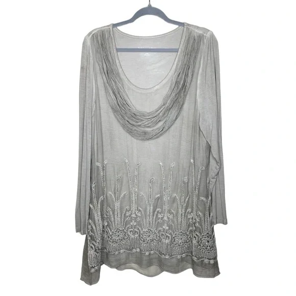 Soft Surroundings Silk Beaux Arts Tunic & Cami Large - Picture 3 of 15